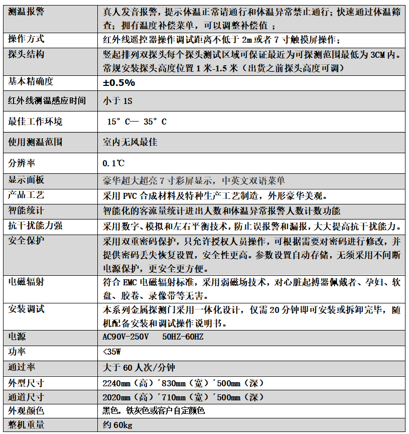 測(cè)溫門(mén)803AT
